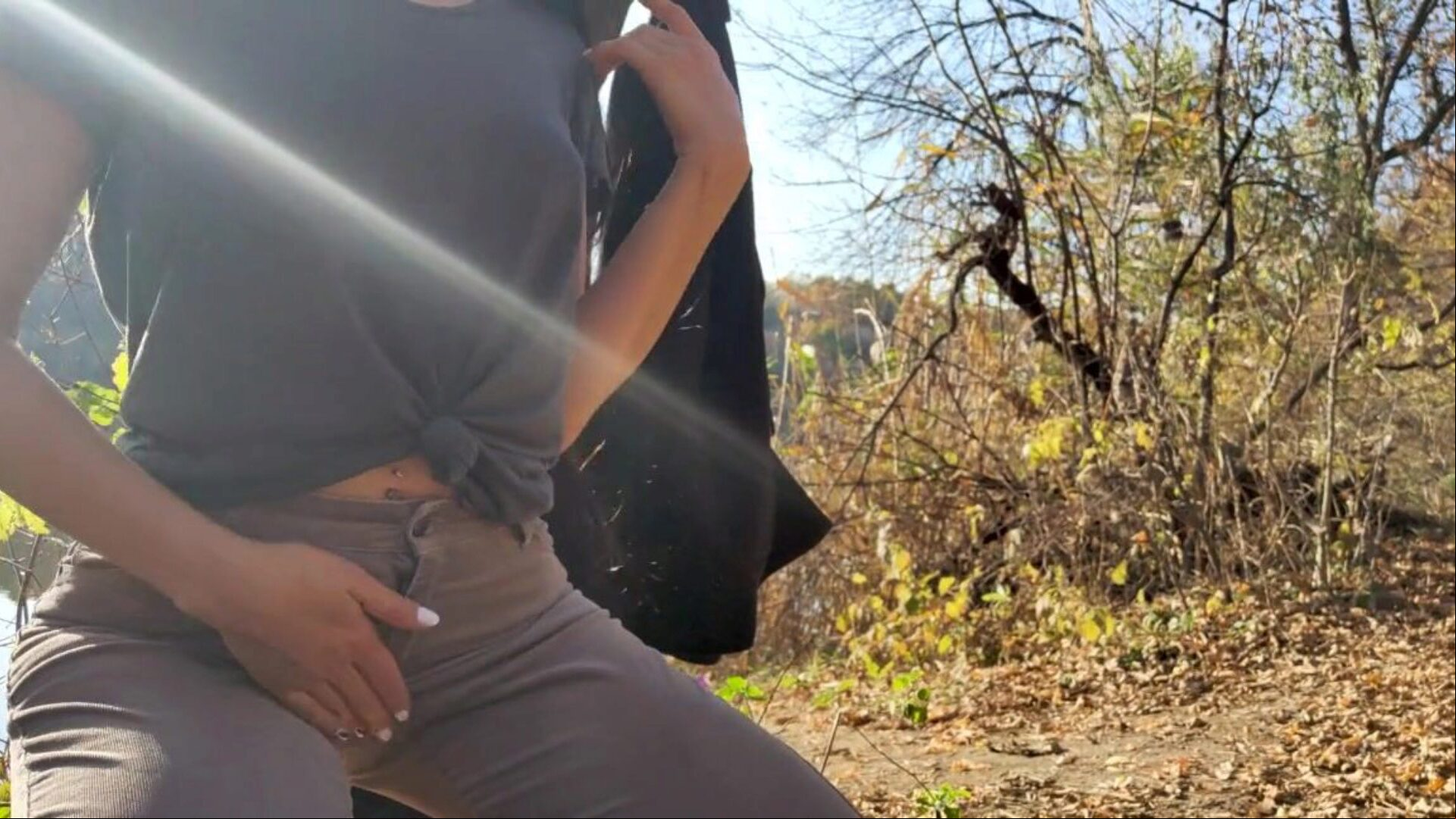 Blowjob on a picnic and almost gasped on cock juice POV - Sexy Yum Yums